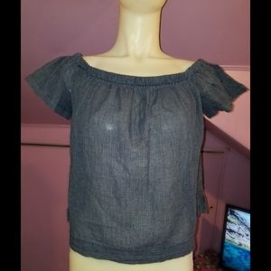 Anthropologie Cloth & Stone Off the Shoulder top